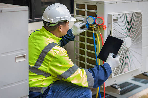 Professional Hvac Maintenance technician working in Brookville, NY